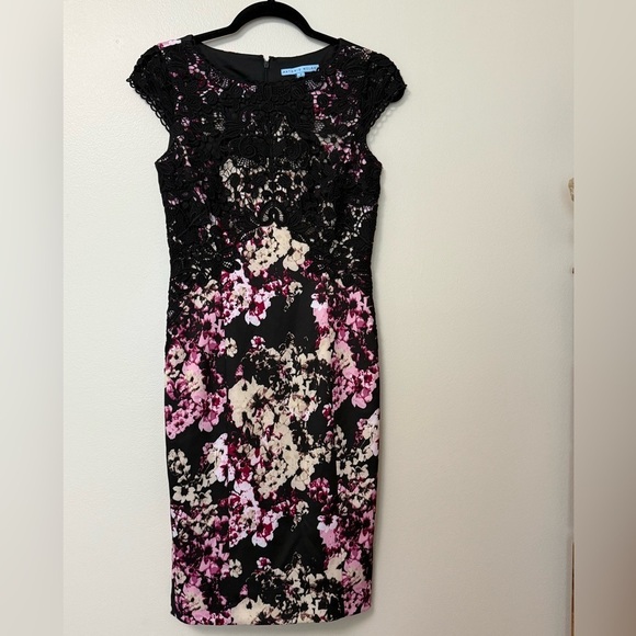 Dresses & Skirts - Antonio Melani Y2K crochet floral elegant straight Women's knee length Dress